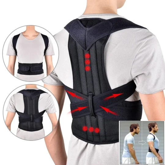 Corrector Postural con Refuerzo Lumbar – Corsé Transpirable Unisex M-XXXL